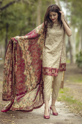 Noor By Sadia Asad - Lawn Embroidered Suit -SSB0313